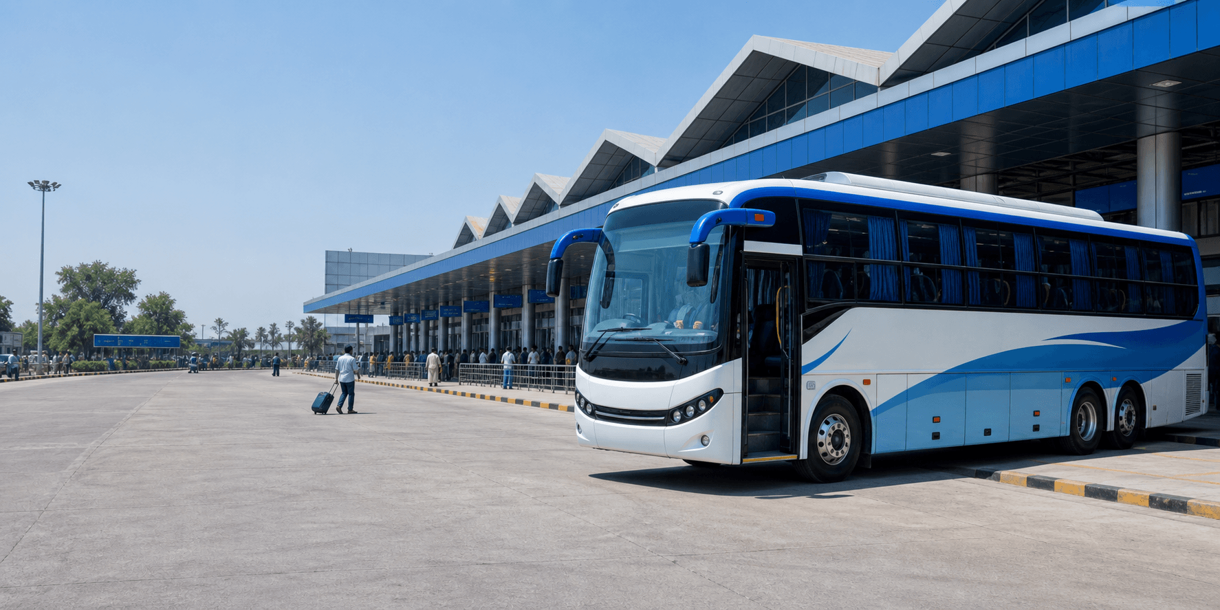 Modern intercity bus terminal